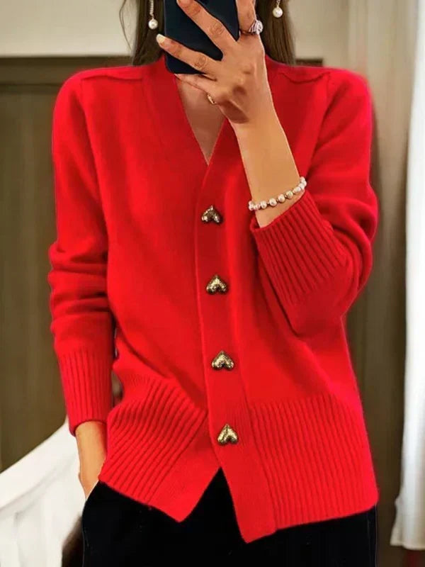 Women's Soft Knit Cardigan | Romantic Autumn Layering