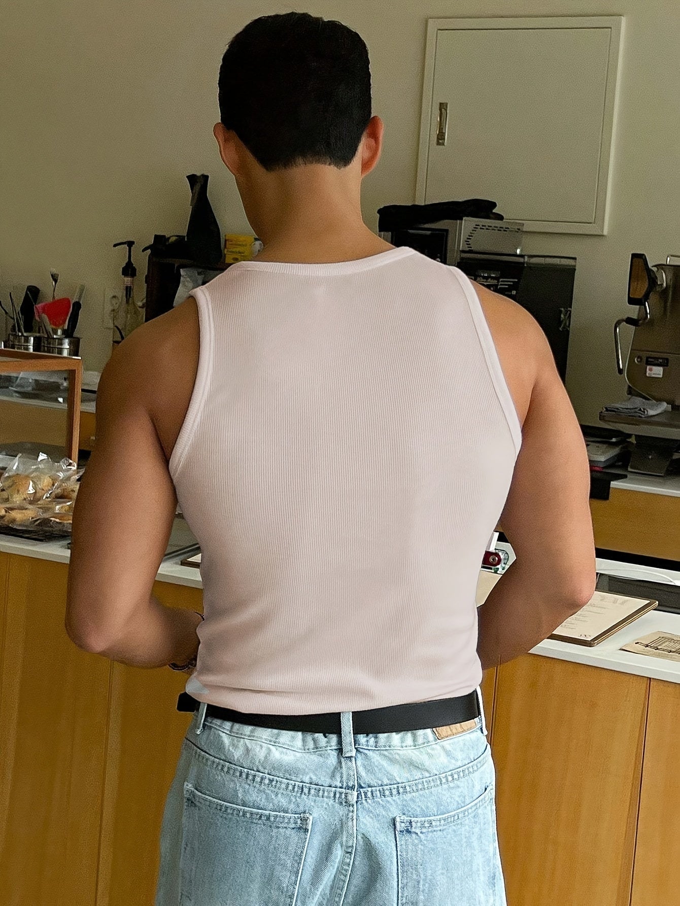 Men’s Slim Fit Ribbed Tank Top