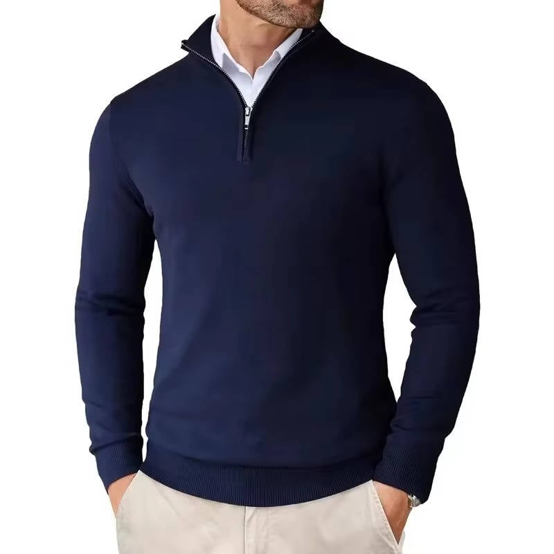 Men's Quarter Zip Pullover Sweater