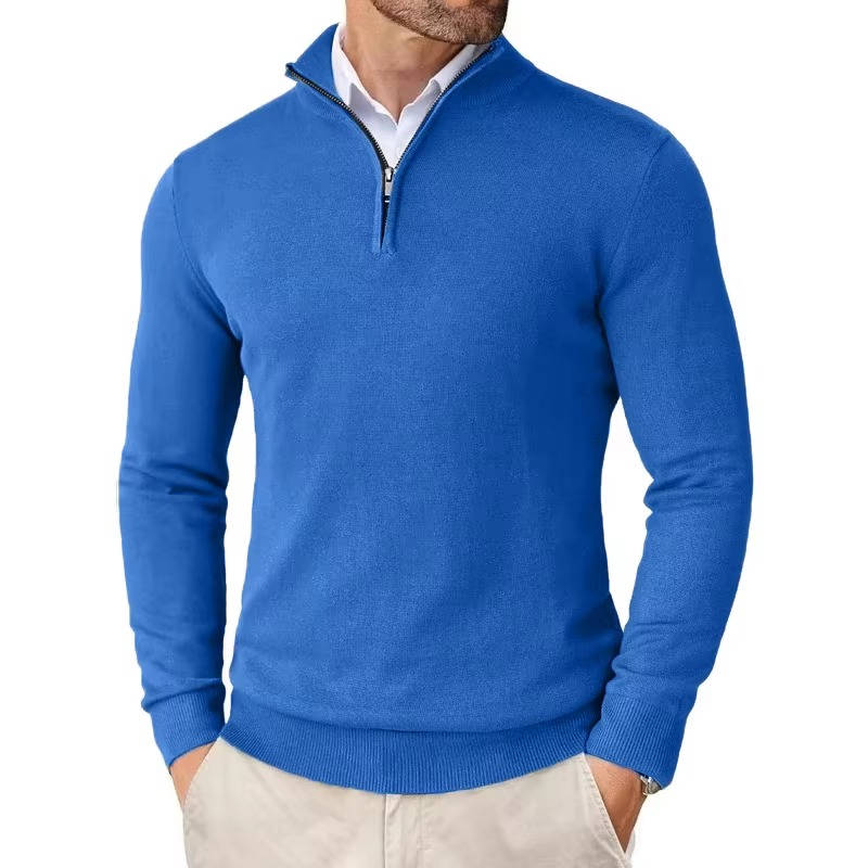 Men's Quarter Zip Pullover Sweater