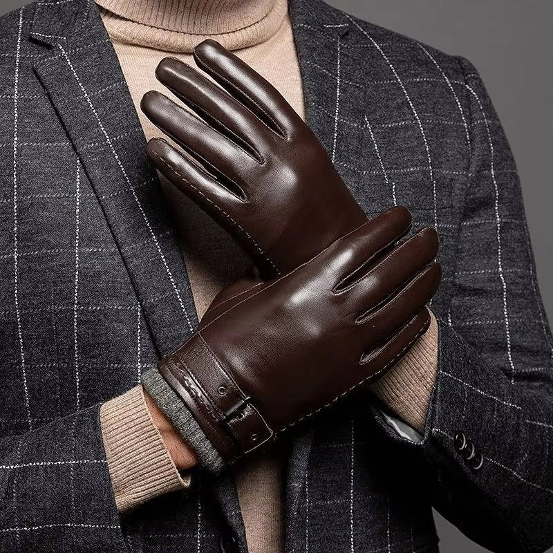 Men's Leather Gloves | Sheepskin Lined Winter Gloves