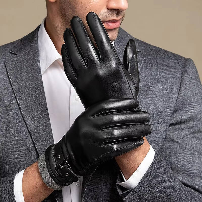 Men's Leather Gloves | Sheepskin Lined Winter Gloves