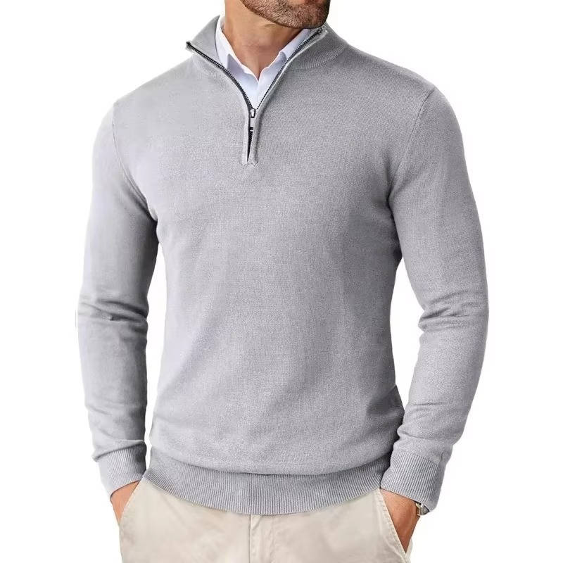 Men's Quarter Zip Pullover Sweater