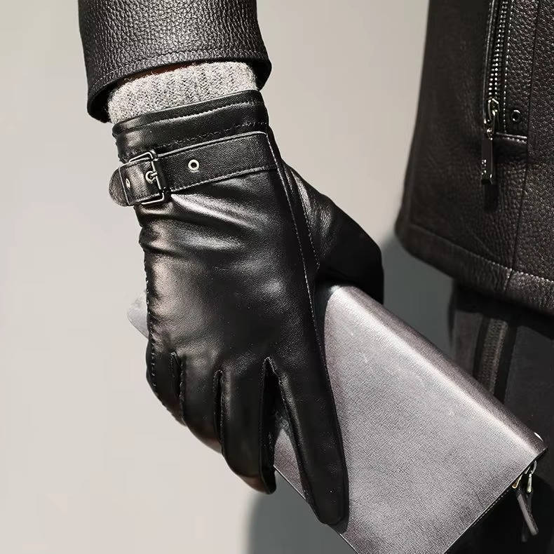 Men's Leather Gloves | Sheepskin Lined Winter Gloves