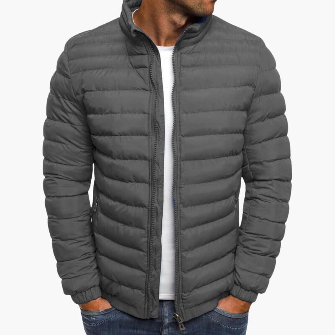 Doudoune légère pour homme à col montant