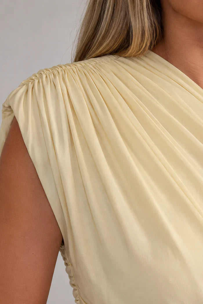 Women's One-Shoulder Maternity Maxi Dress