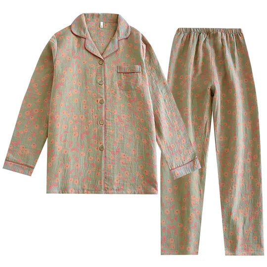 Women’s Floral Print Long Sleeve Pyjama Set