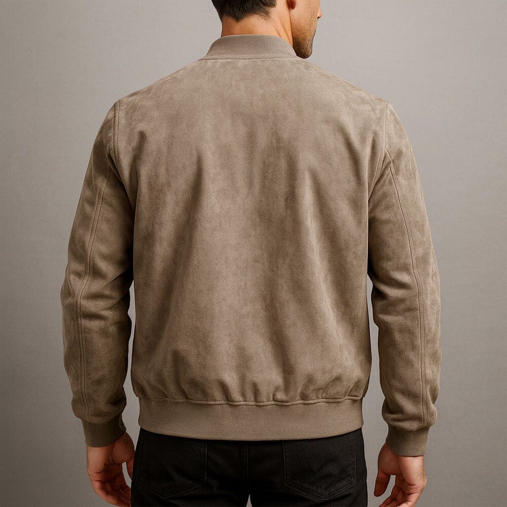 Blouson aviateur pour homme en imitation daim