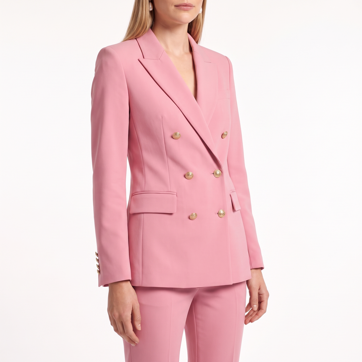 Women’s Double-Breasted Blazer & Tailored Trouser Set