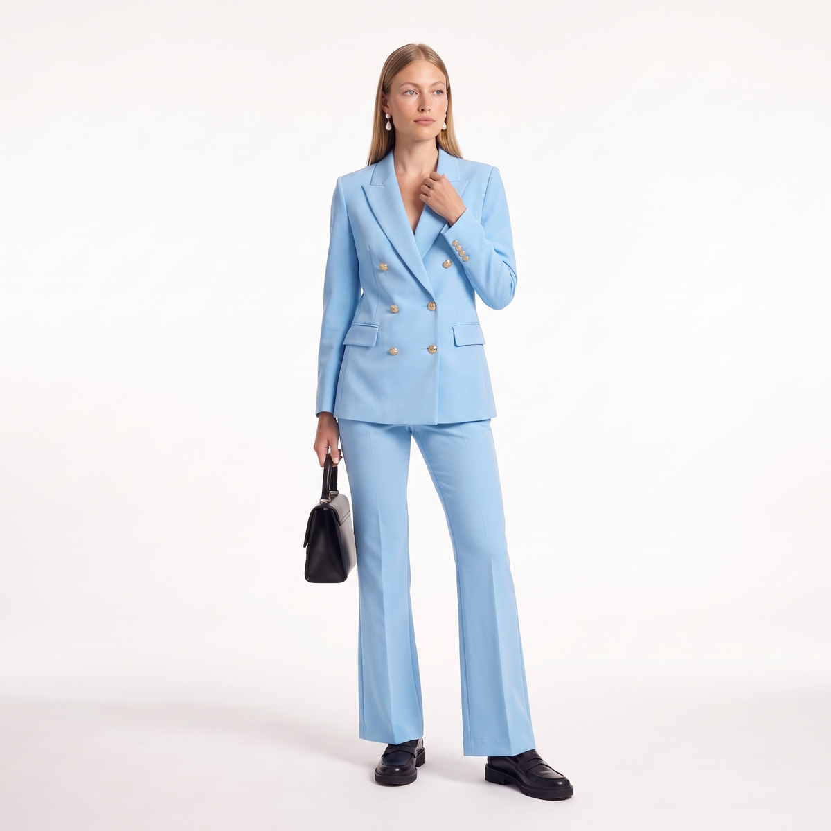 Women’s Double-Breasted Blazer & Tailored Trouser Set