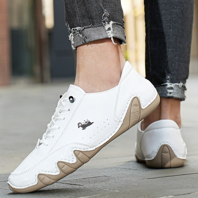 Men's Barefoot Leather Walking Trainers