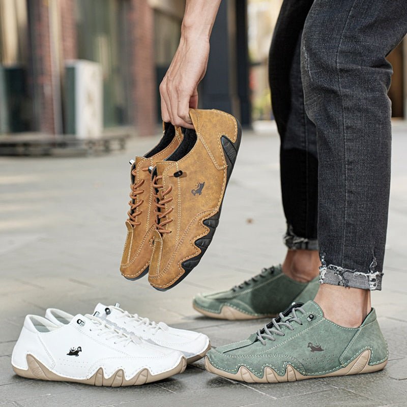 Men's Barefoot Leather Walking Trainers