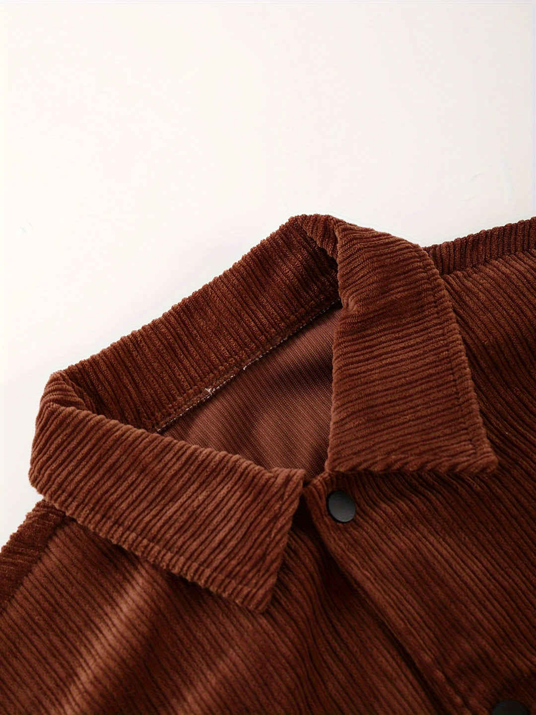 Ensemble chemise et pantalon en velours côtelé pour homme