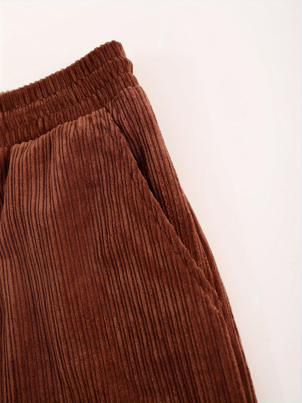 Ensemble chemise et pantalon en velours côtelé pour homme