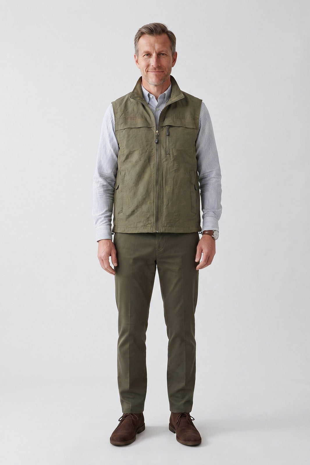 Men's Utility Vest with Zip Pockets
