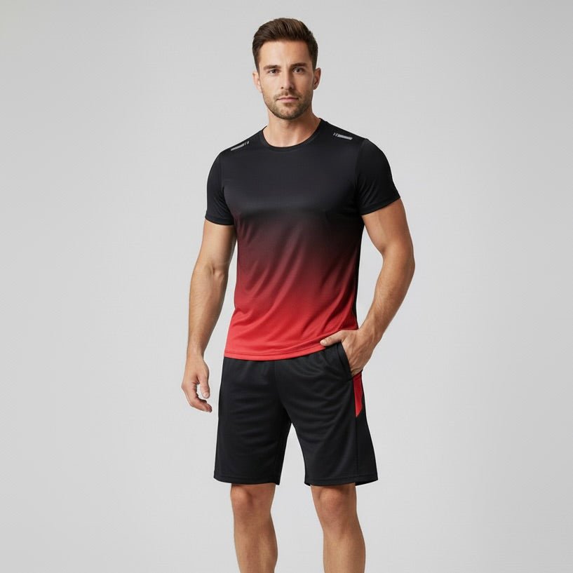 Men's Quick Dry Sports T-Shirt and Shorts Set