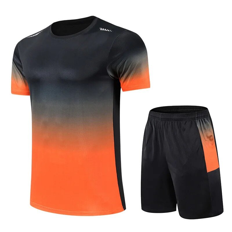 Men's Quick Dry Sports T-Shirt and Shorts Set