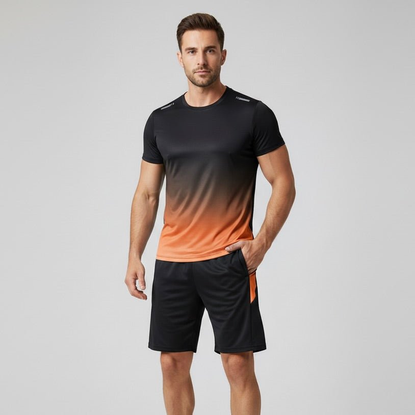 Men's Quick Dry Sports T-Shirt and Shorts Set