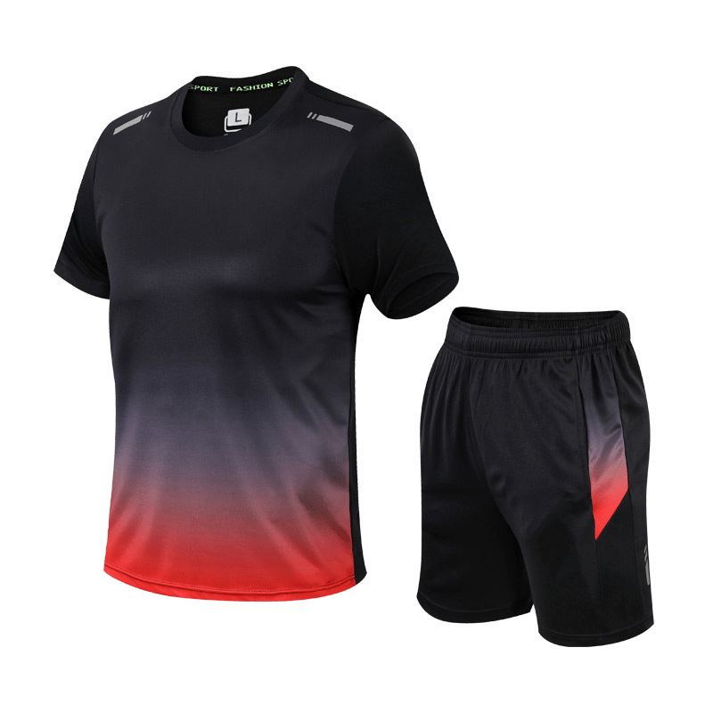 Men's Quick Dry Sports T-Shirt and Shorts Set