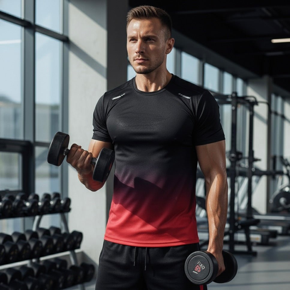 Men's Quick Dry Sports T-Shirt and Shorts Set
