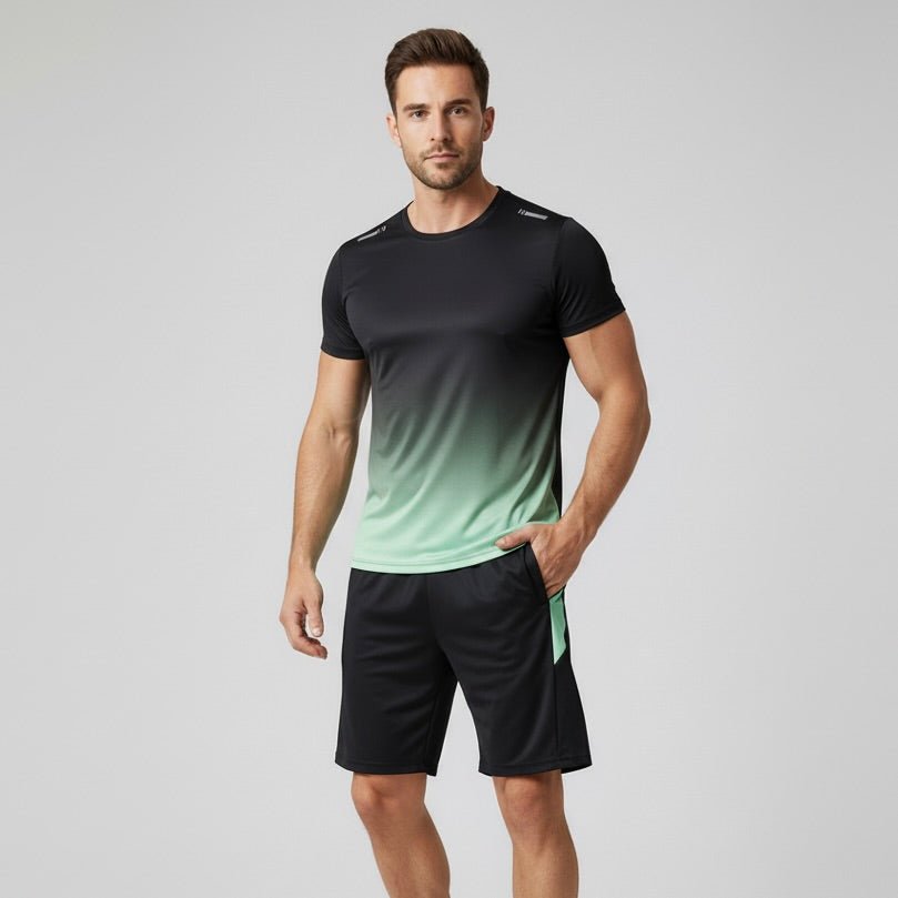 Men's Quick Dry Sports T-Shirt and Shorts Set