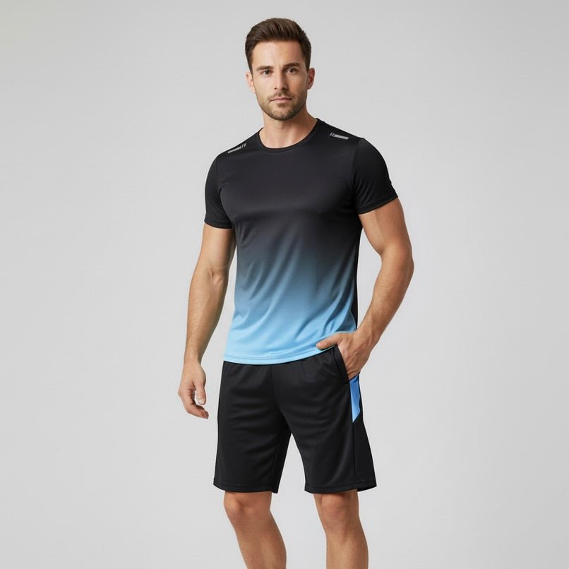 Men's Quick Dry Sports T-Shirt and Shorts Set