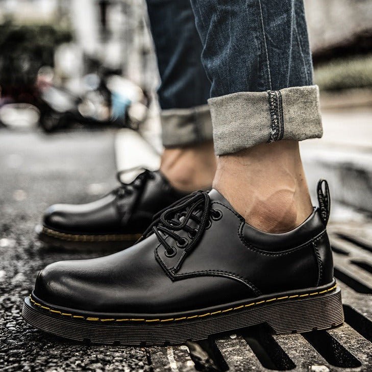 Men's Chunky Derby Shoes | Lace-Up Leather-Look