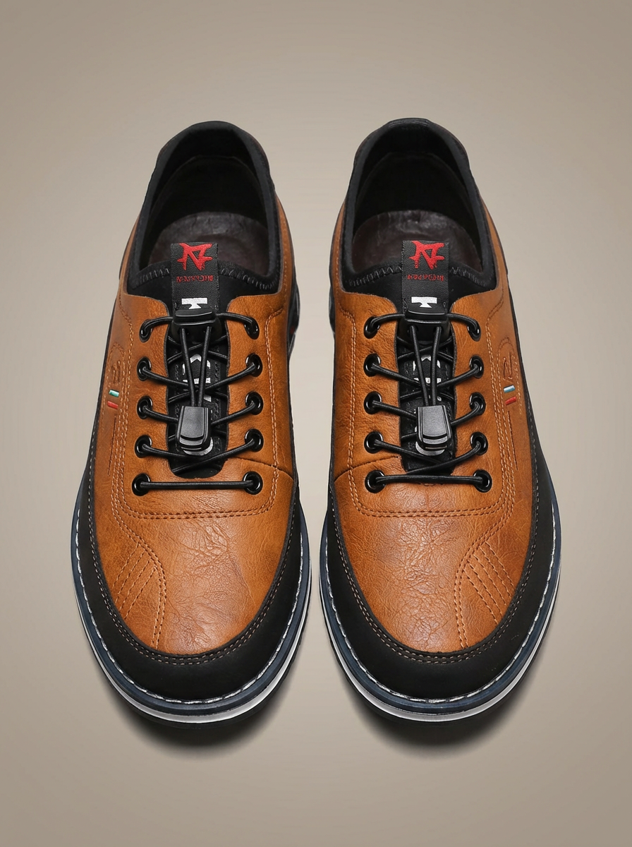 Men's Leather Derby Shoes | Smart Casual Lace-Up Brogues
