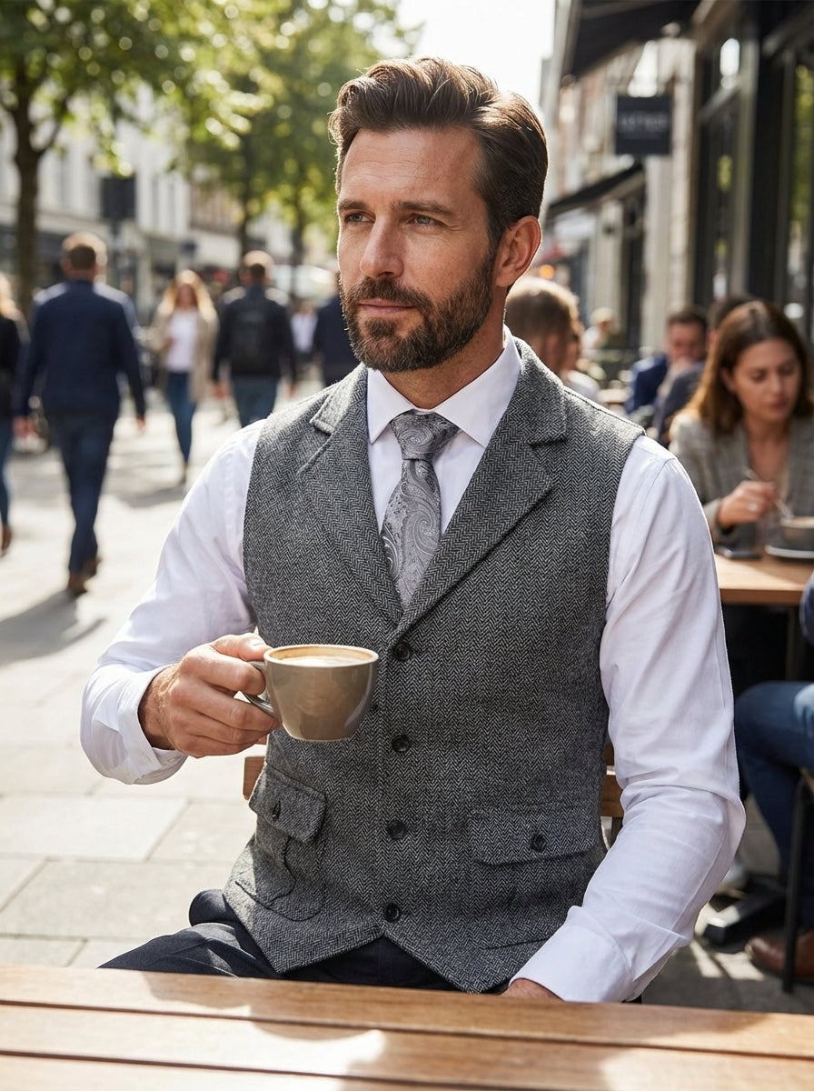 Gilet habillé pour homme | Gilet ajusté pour mariage et occasions élégantes