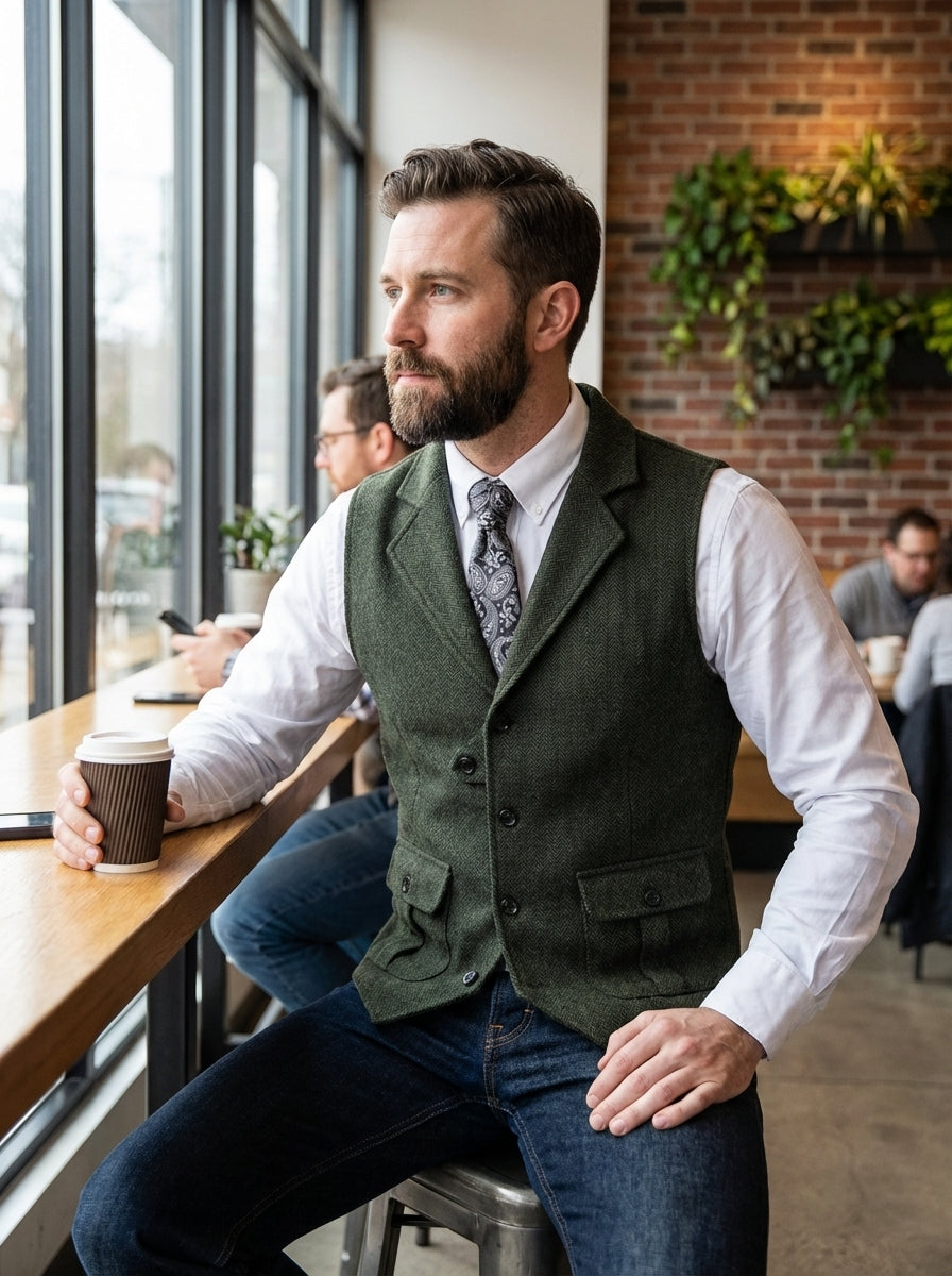 Gilet habillé pour homme | Gilet ajusté pour mariage et occasions élégantes
