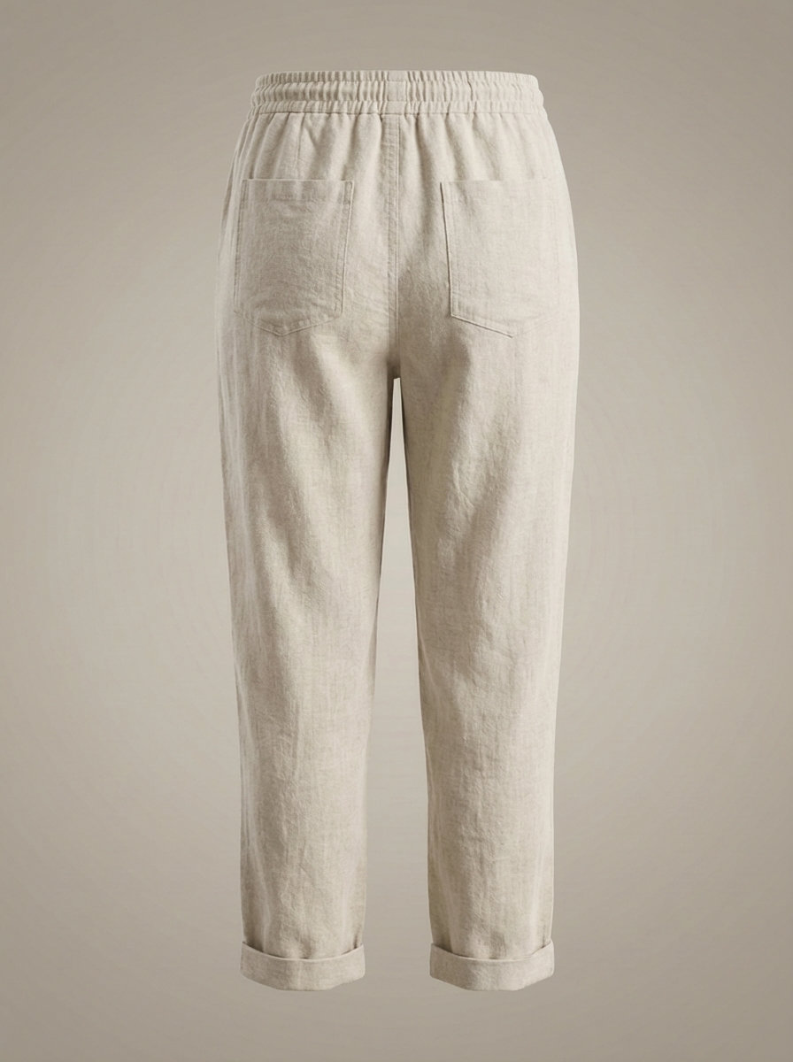 Pantalon décontracté pour femmes à taille avec cordon de serrage