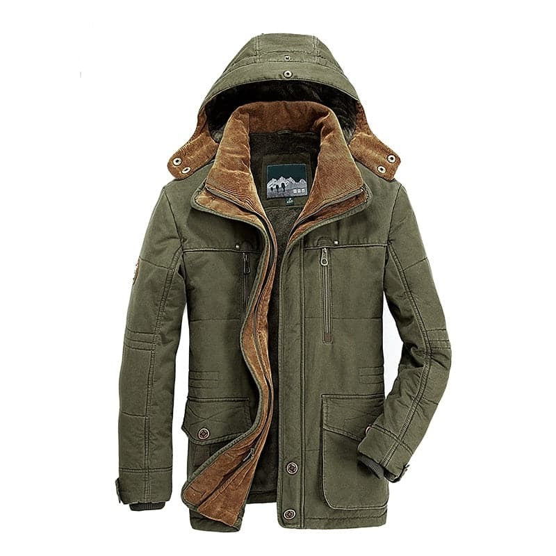 Veste d'hiver à capuche pour homme | manteau d'extérieur isolant