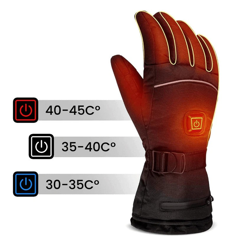 Rechargeable Heated Gloves | Adjustable Temperature Winter Gloves