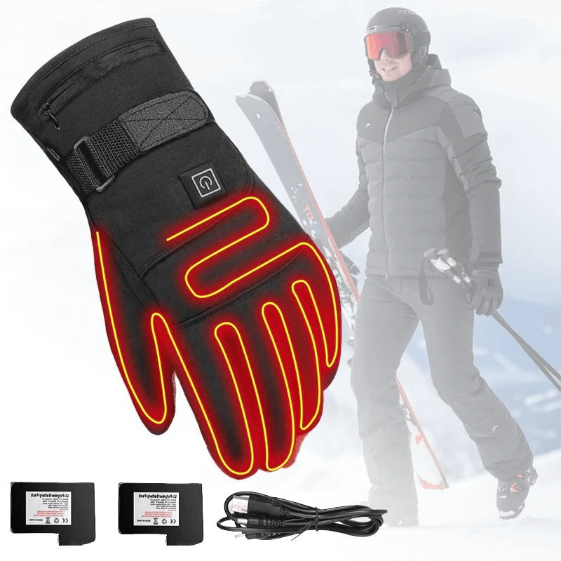 Rechargeable Heated Gloves | Adjustable Temperature Winter Gloves