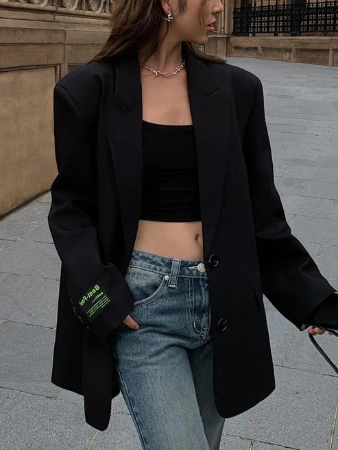 Women's Oversized Blazer | Relaxed Fit Tailored Jacket
