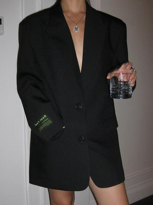 Women's Oversized Blazer | Relaxed Fit Tailored Jacket