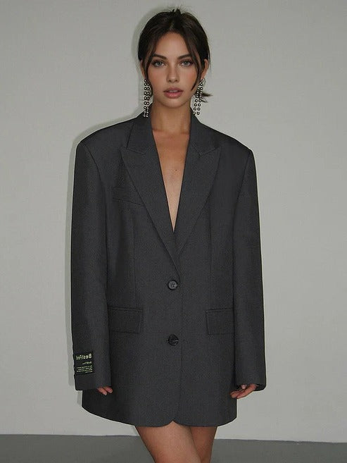 Women's Oversized Blazer | Relaxed Fit Tailored Jacket