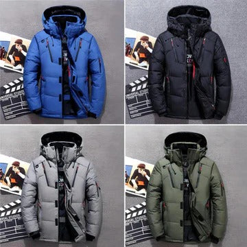 Men's Insulated Winter Jacket | Hooded Puffer Coat