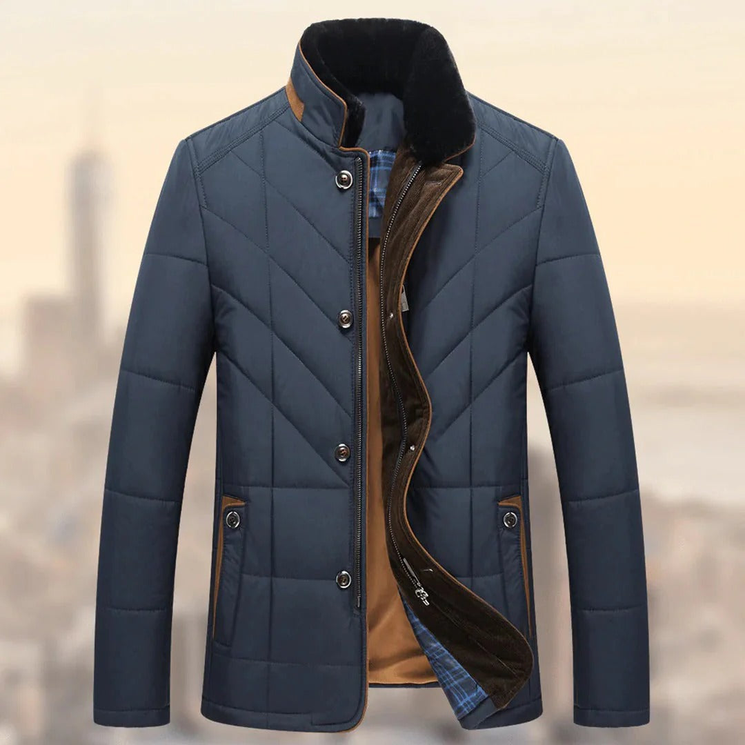Men's Insulated Winter Coat | Windproof Quilted Jacket