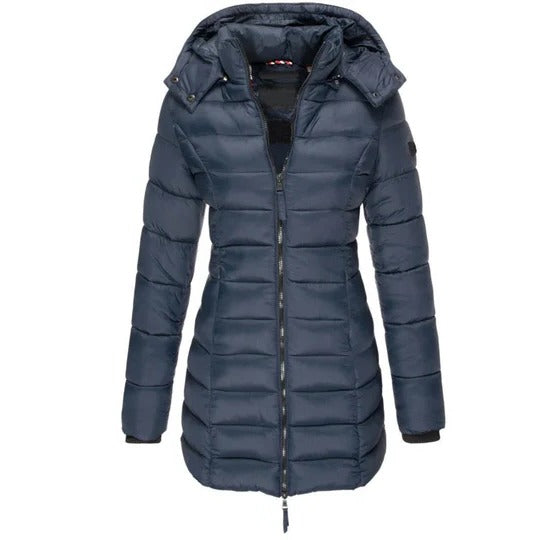 Veste bouffante à capuche pour femme | Manteau d’hiver matelassé