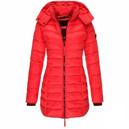 Veste bouffante à capuche pour femme | Manteau d’hiver matelassé