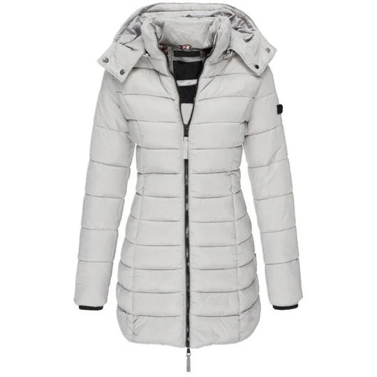 Veste bouffante à capuche pour femme | Manteau d’hiver matelassé