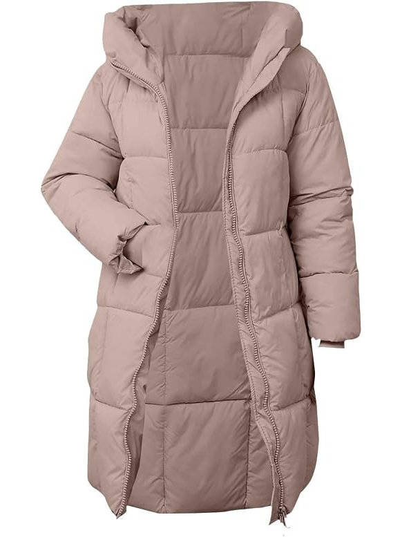 Women's Long Puffer Vest | Hooded Insulated Winter Coat