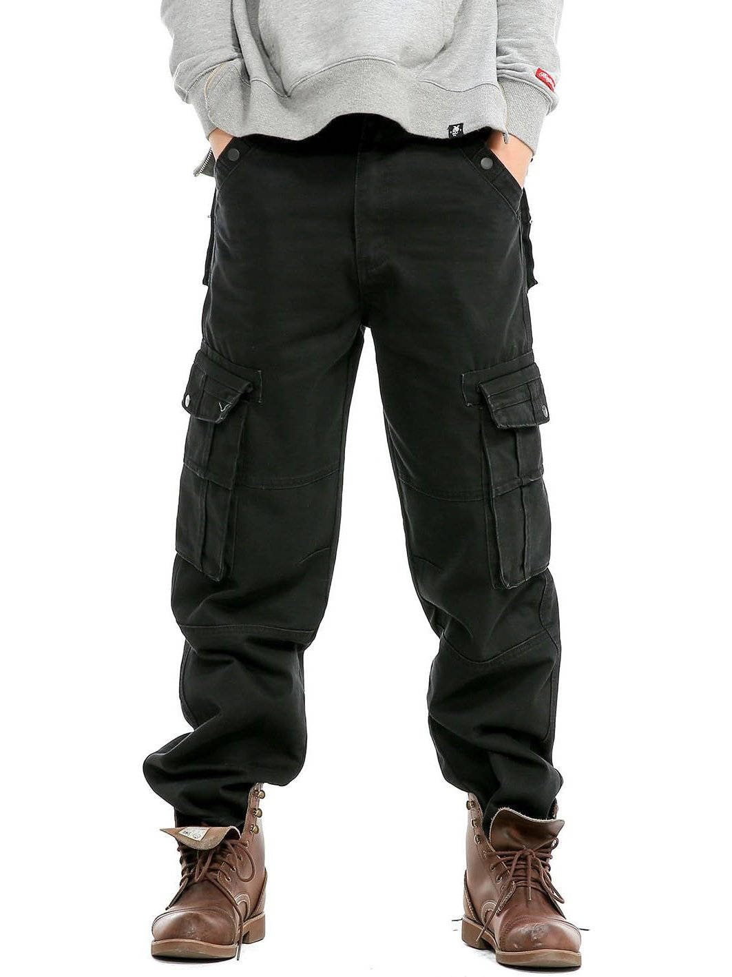 Jean cargo à jambes larges pour homme | Pantalon en denim à coupe ample
