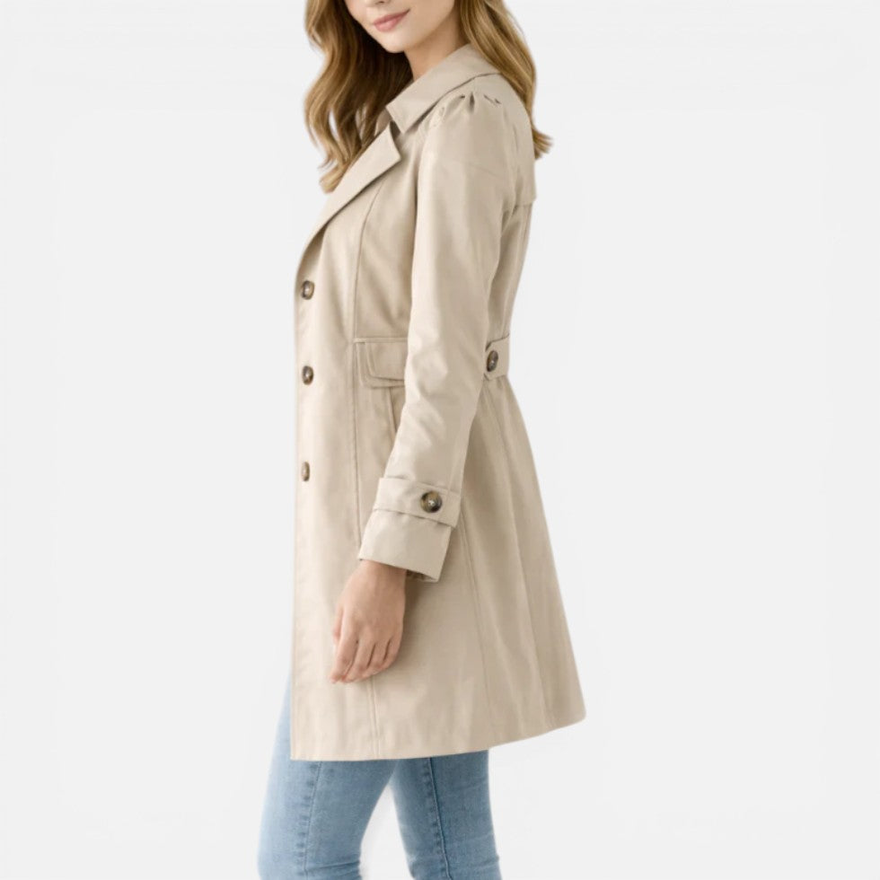 Women's Classic Single-Breasted Trench Coat