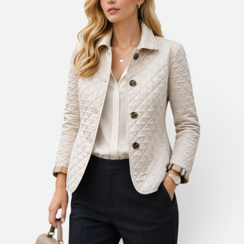 Veste femme matelassée à motif losanges
