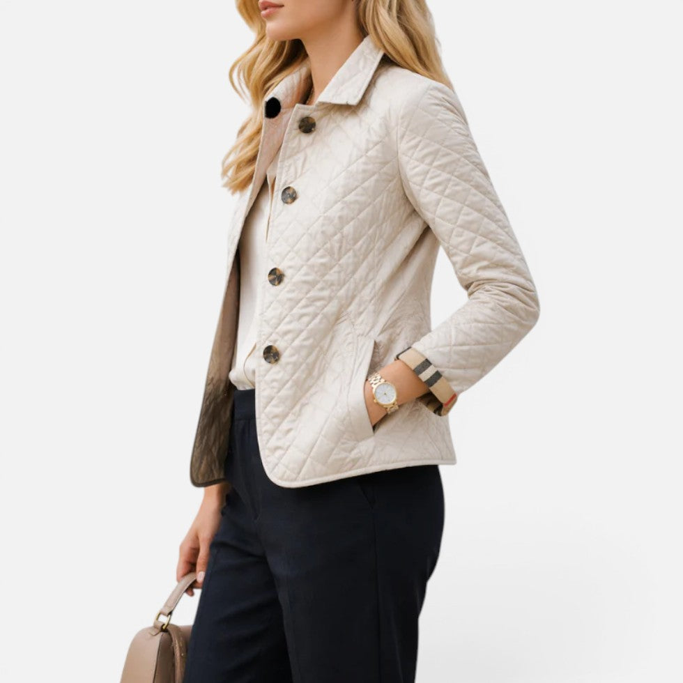 Veste femme matelassée à motif losanges