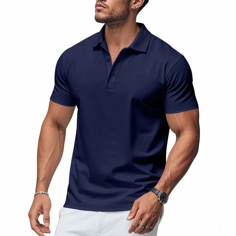 Men's Fitted Stretch Polo Shirt
