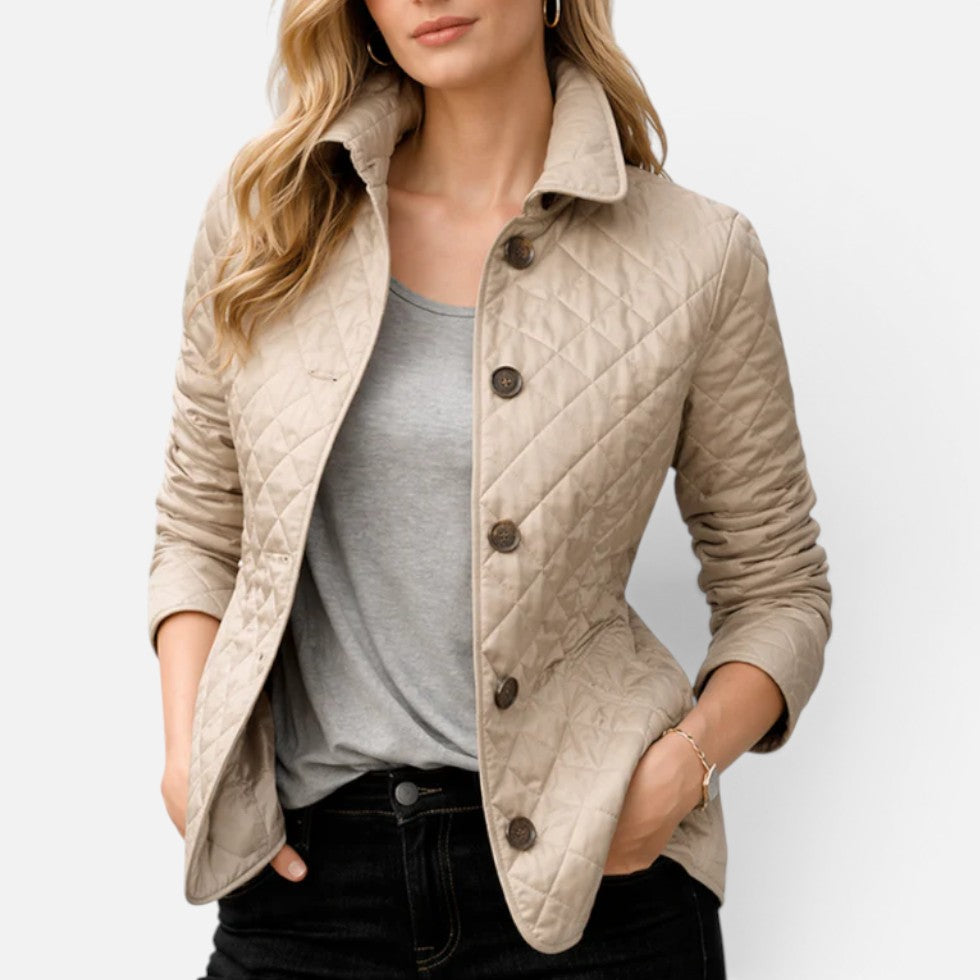 Veste femme matelassée à motif losanges