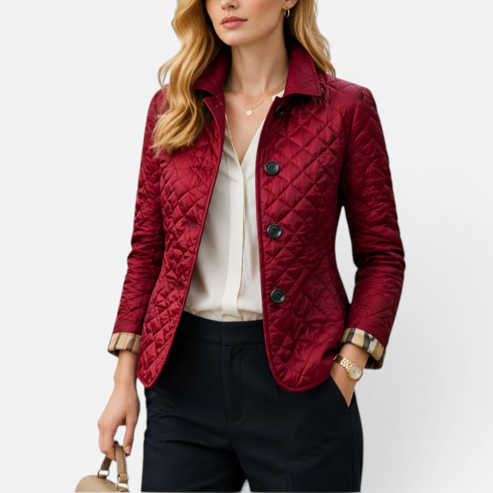 Veste femme matelassée à motif losanges